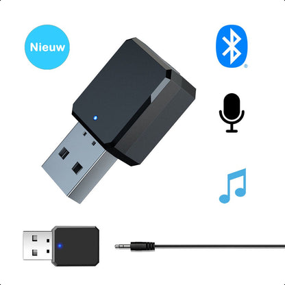 Car/Speaker Bluetooth Receiver - USB/AUX - Bluetooth 5.1 | Receiver - Transmitter - Audio - Microphone