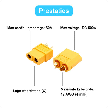 XT60 Connector - 20 Set/Paar - Male and Female