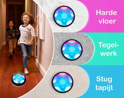 TechEssentials® Hover Ball - LED Lighting - 18 cm - Rechargeable | Indoor Hover Football - Soft - Kids - Air Powered Soccer - Gift - Indoor