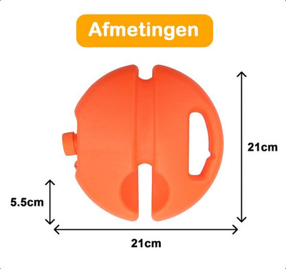 Tennistrainer - Set Met Elastiek En Tennisbal - Oranje