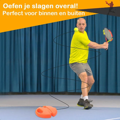 Tennistrainer - Set Met Elastiek En Tennisbal - Oranje