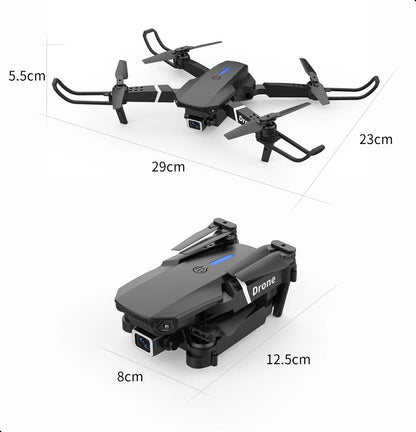 Dual Camera Drone - Incl 2 Accu's En Case - Zwart