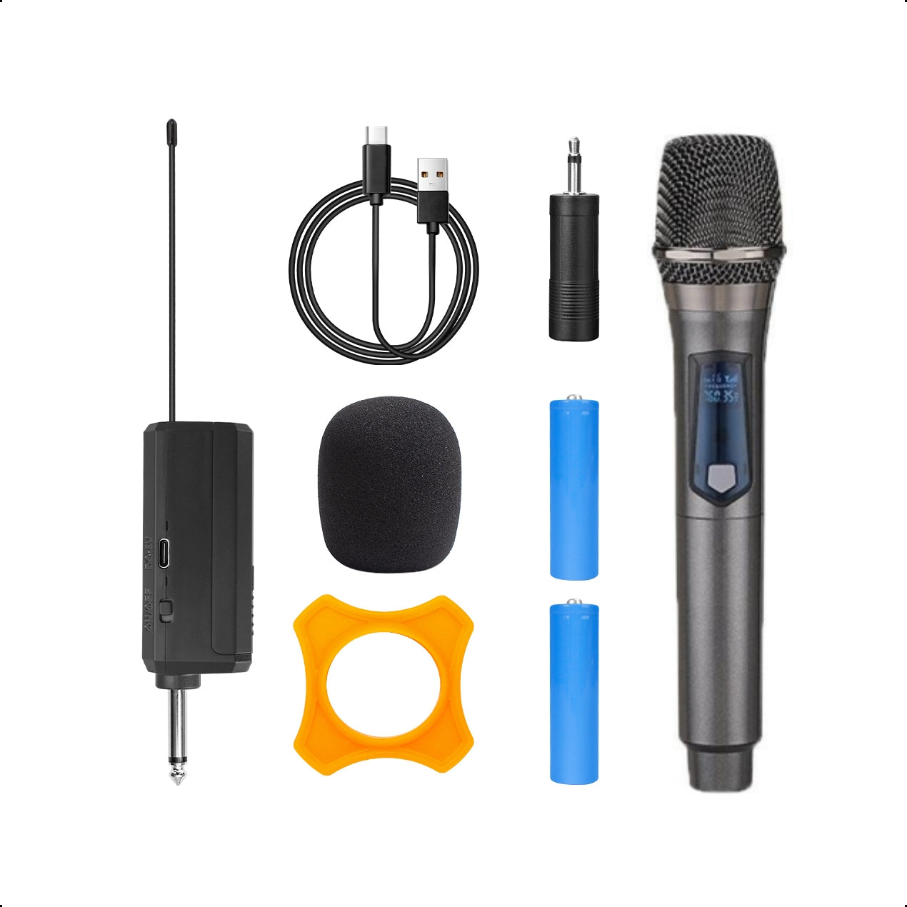 Rechargeable Wireless Microphone Set - USB-C | Karaoke - Music - Studio