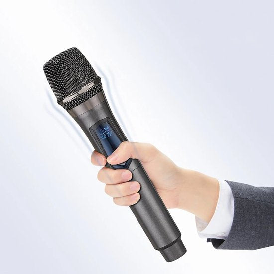 Rechargeable Wireless Microphone Set - USB-C | Karaoke - Music - Studio